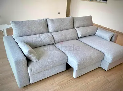 Ikea Eskilstuna L shape sofa bed with storage