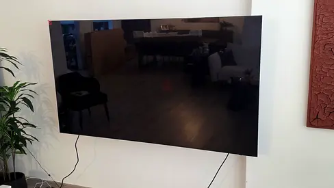 77 inch OLED Samsung TV screen - damaged screen