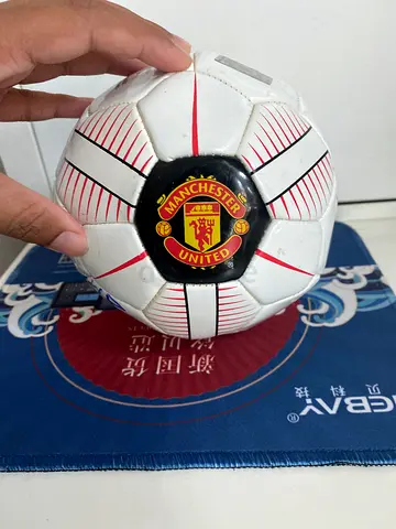 Signed HandPrint Ronaldo And Wayne Rooney Manchester United Mini Ball Hand Drawn Mini Print