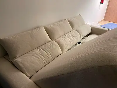 Ikea Eskilstuna L shape sofa bed with storage