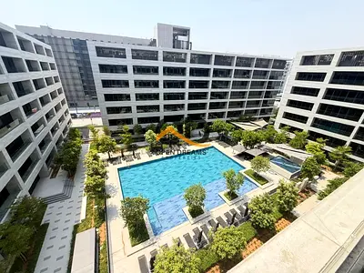Like a brand new appartment 1bedroom big hall pool view only 68k gym pool and covered parking in aljada Community