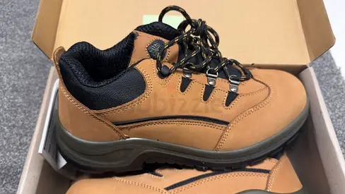 Brand New Bata Brown Safety Work Shoes, Size 42 - Original Price - 150 AED