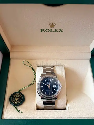 Rolex Datejust Stainless Steel Men’s Watch with Blue Dial (Box Included)