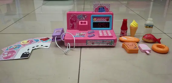Toy cashier and Building blocks