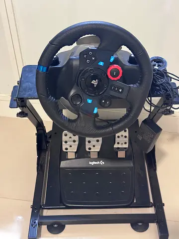 Logitech G27 Racing Wheel with Pedals and Mounting Frame