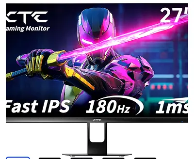 KTC monitor 27 inch QHD 1ms 180hz HDR1440p