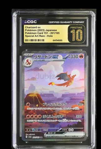 CGC Pristine 10 Charizard ex Japanese Pokémon Card (2023) — 151/165 Holo