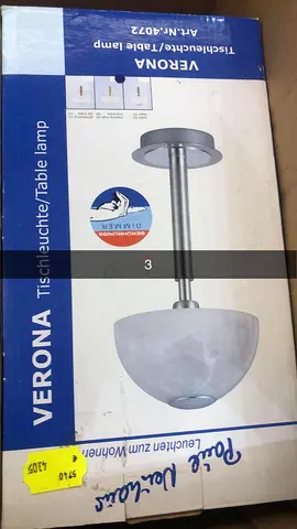 Verona table lamp - new in box