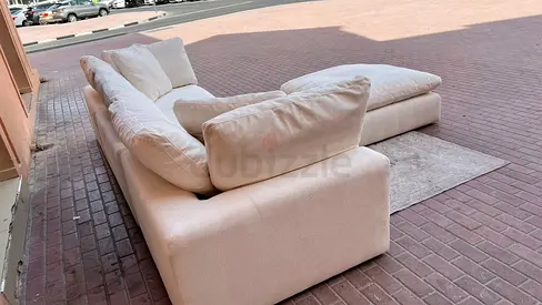 Marina Home feather 🪶 filled modular sofa with footstool