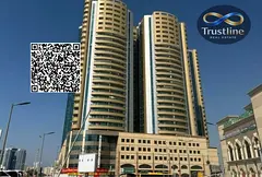 Two-bedroom apartment with a living room for sale, fully furnished, located in the Horizon Towers, A