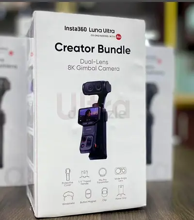 Insta360 Luna Ultra Creator Bundle - Duel Lens 8k Gimbal Camera
