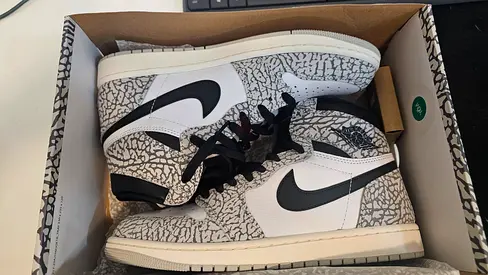 Air Jordan 1 High OG White Cement – Brand New – Size 44