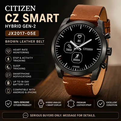 Citizen CZ Smart Hybrid Gen-2 JX2017-05E | Brown Leather Strap | Excellent Condition