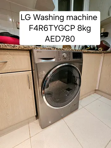 LG front load washing machine F4R6TYGCP 8kg - good working condition