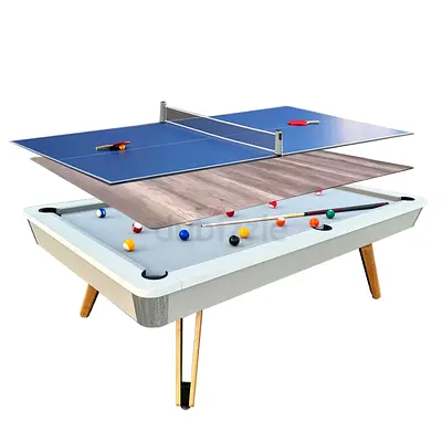 8-ft 3 IN 1 Professional Billiard Pool Tables with Full Accessory Pool Table with Table Tennis