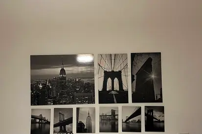 Black  White New York Wall Art Set - 9 Canvas Prints