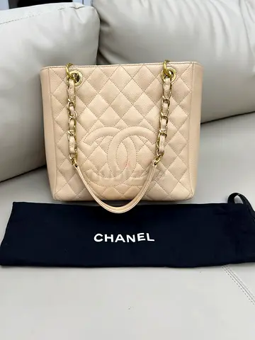 Chanel PST Caviar Beige