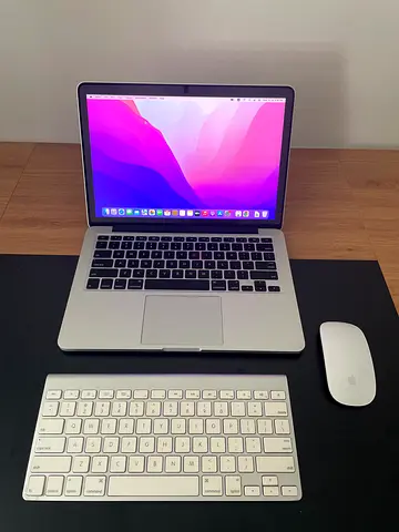 MacBook Pro 13-inch (Silver) with Apple Magic Keyboard  Magic Mouse 2