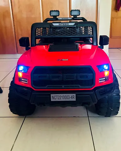 4x4 PQBO Vehicle Electric Toy Car for Children - Ride-on Toy - Dark Red