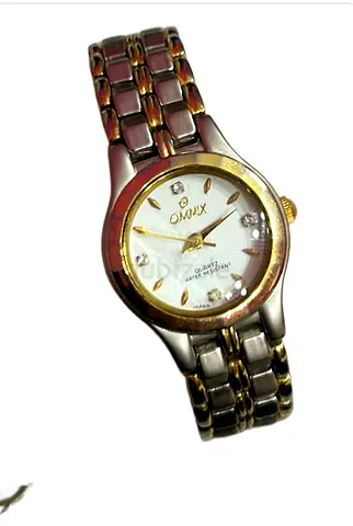 Two-tone Omax Ladies Quartz Watch - Good Working Condition