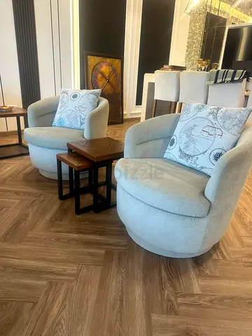 West Elm Swivel Accent Chairs (Set of 2)
