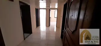 One bedroom and living room for annual rent in Al Majaz 1. One bedroom with 3 bathrooms. Suitable fo