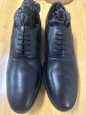 Mens Black Leather Dress Shoes - New