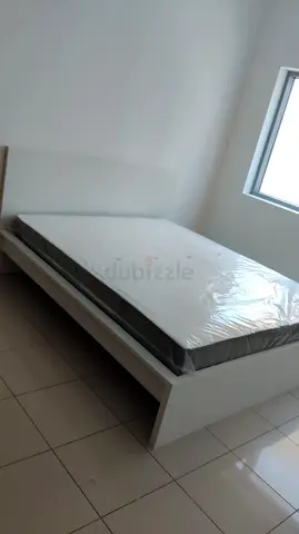 IKEA malam bed with mattress queen size