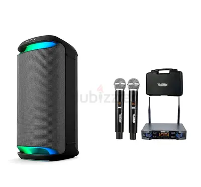 Sony SRS-XV800 X-Series... and Platinum U20 microphones