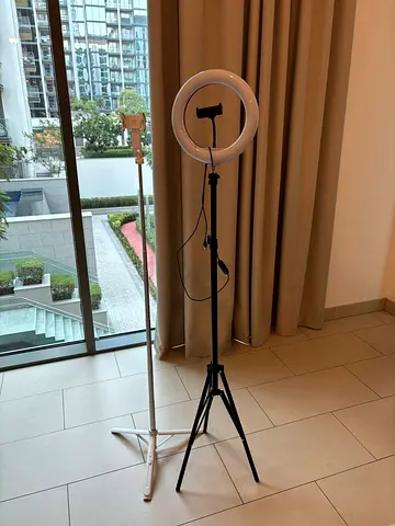 Ring Light with Adjustable Tripod and Phone Holder