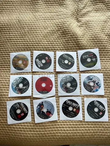 Bundle of 12 PS3 Game Discs (used) - Call of Duty, FIFA, Assassins Creed  more