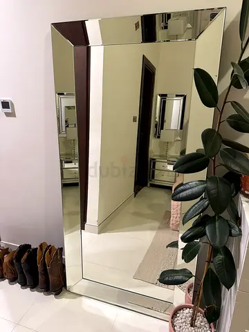 Large Floor Mirror Frameless Design