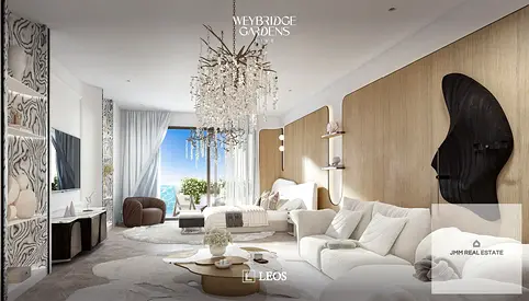 شقة من 3 غرف نوم مطلة على البحر | حدائق ويبريدج 5 | تصميم عائلي مفروش
