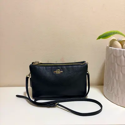 Coach Crossbody Bag – Black Leather