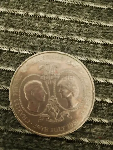 Prince of Wales and lady Diana old coin