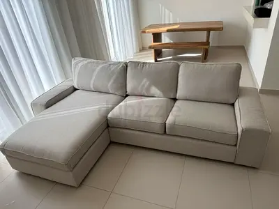 Beige Color ikea kivik L Shape Sofa