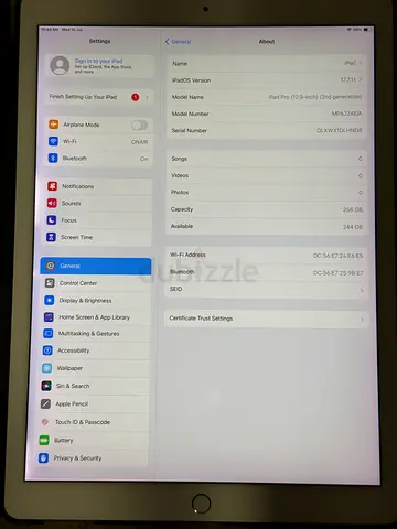 iPad Pro (12.9 inch)(2nd generation)