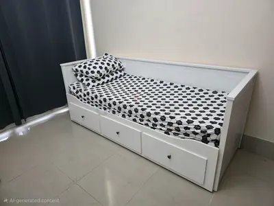 IKEA - Hemnes Day-Bed w 3 drawers/2 mattresses , 80x200cm with free items for urgent sale