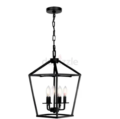 2XL iron lantern style chandelier set of 3
