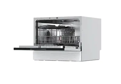 Compact countertop dishwasher - stainless steel, like new