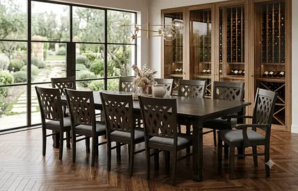 Luxury Design Solid Wooden Dining Set With 10 Seatr