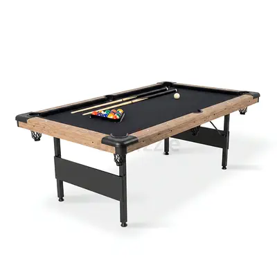 7ft Portable Foldable Wooden Pool Billiard Tables