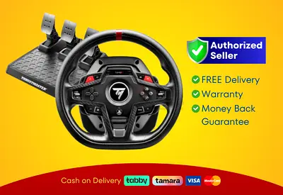 Thrust Master PlayStation Force Feedback Racing Wheel and Pedal Set  | Brand New |  Warranty | FREE