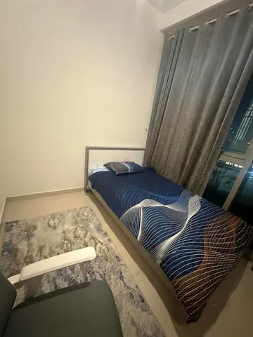 Single wooden frame bed with mattress - good condition