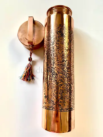 Copper Water Bottle - Vintage Style