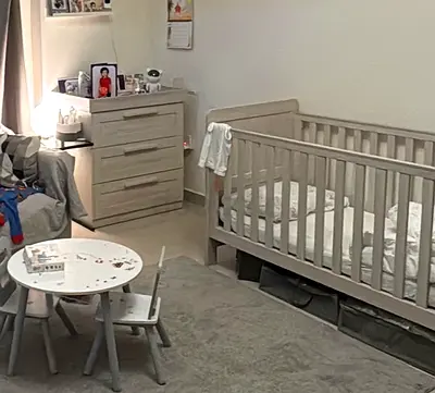 Set of Baby bed changing table MamasPapas