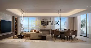 Corner 3BR Apartment | Water &amp; Plaza Views | Prime Location