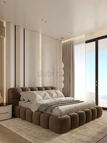 Modern Upholstered Headboard and Bed Base