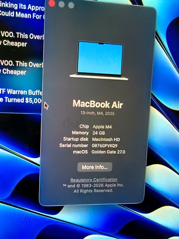MacBook Air M4 24gb RAM