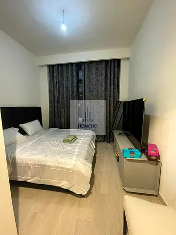 Furnished Studio | Azizi Riviera 34 | Pool & Courtyard View